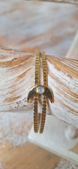 MOON dorada, pulsera