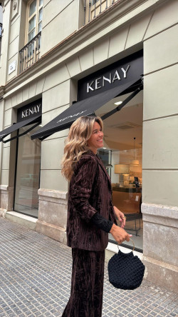 HOLOI negro, bolso macramé artesano PREVENTA