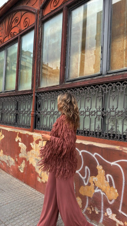 MOREIS rosa empolvado, rebeca