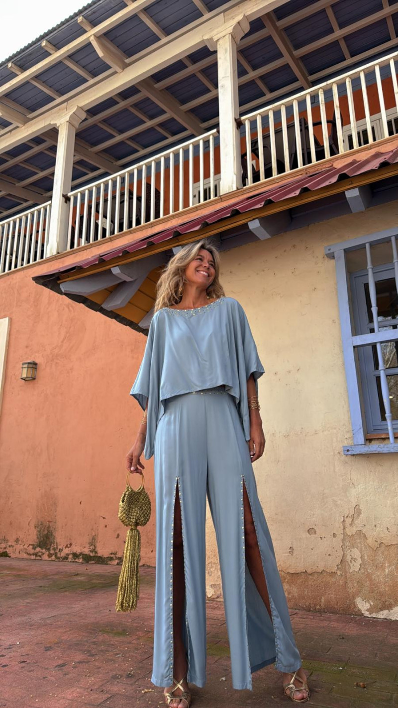 KREUS celeste, pantalón