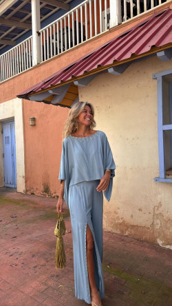 KREUS celeste, pantalón