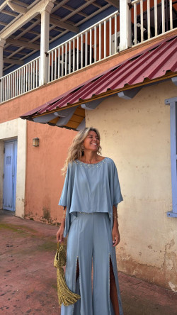 KREUS celeste, pantalón