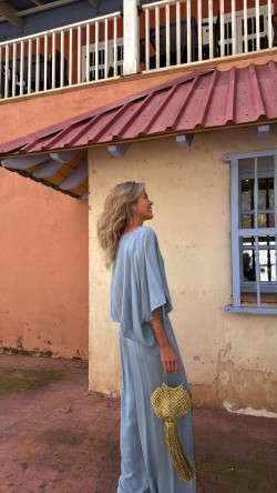 KREUS celeste, pantalón