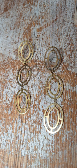 SIMOS dorado, pendientes