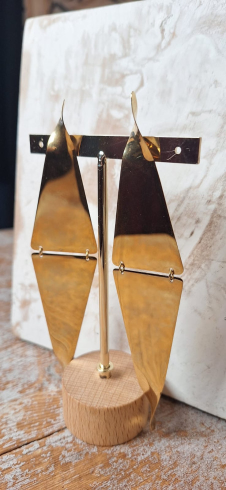 CASIDI dorados, pendientes