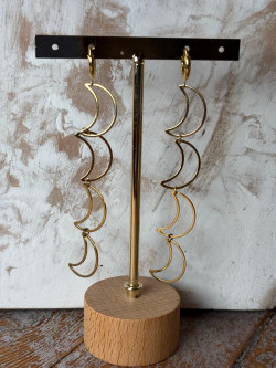 LUNA dorado, pendientes