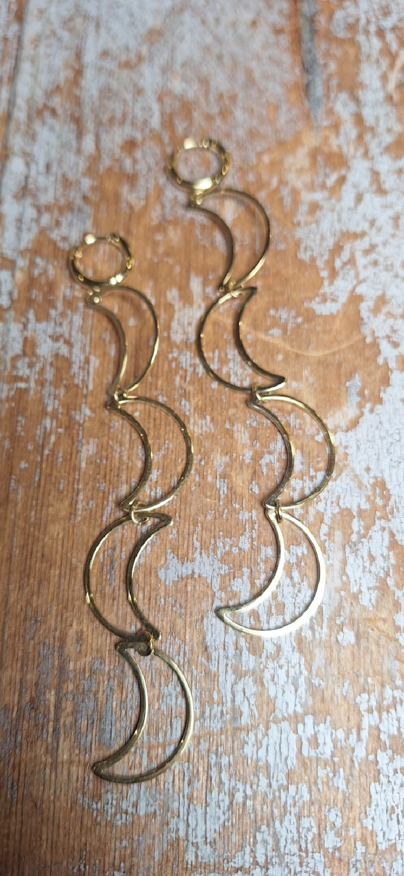 LUNA dorado, pendientes