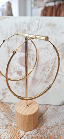 AFRICA dorado, pendiente aro