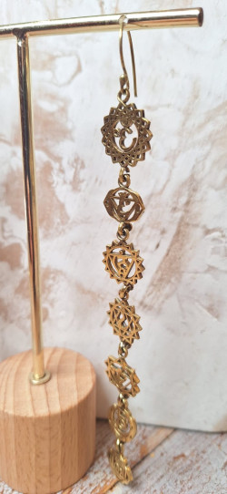 CHACRA dorado, pendientes