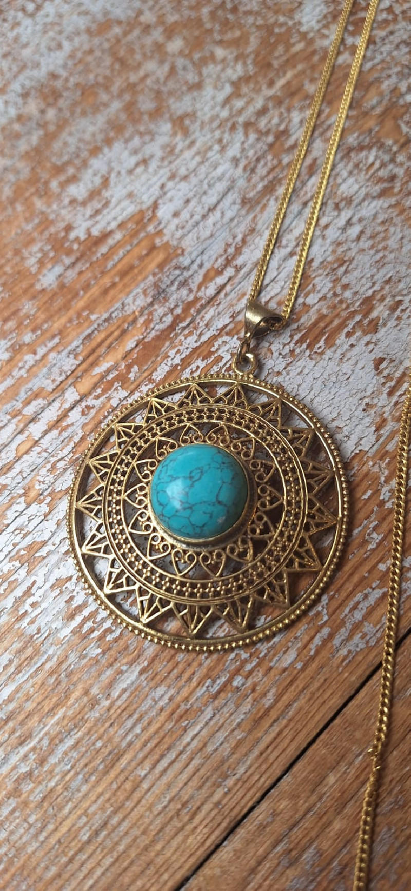 TAPE dorado, colgante