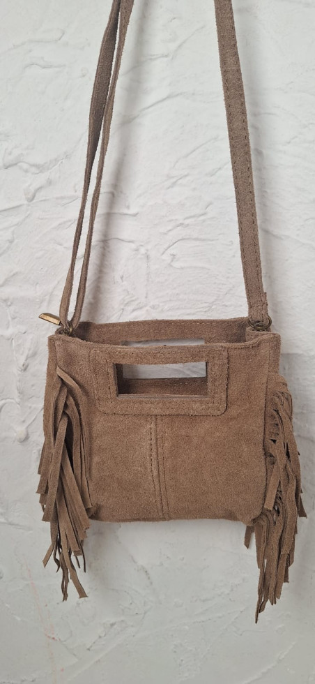 ALVARO, taupe, bandolera