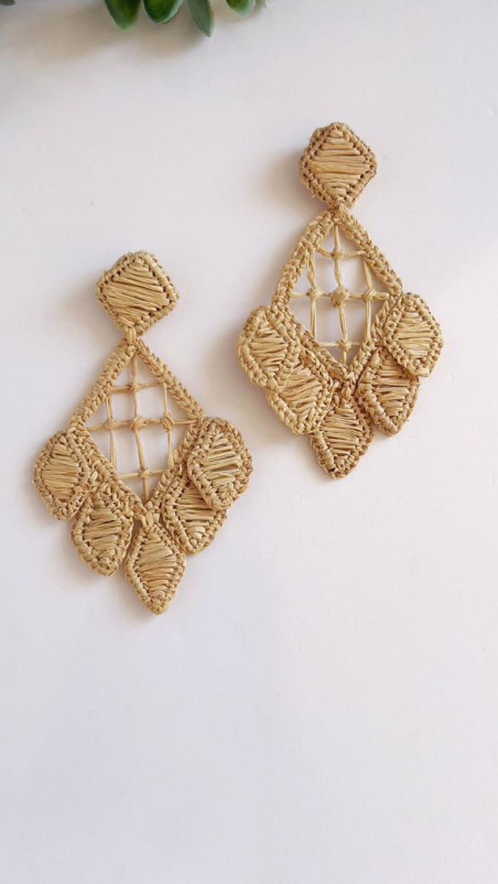 TODELO beige, pendientes