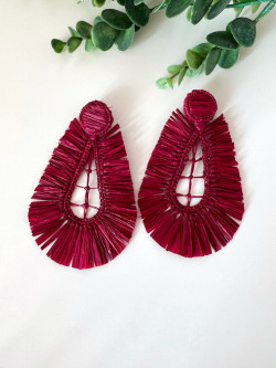 TUDELA burdeos, pendiente