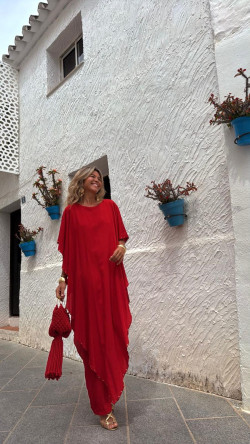 ABIEL rojo, mono largo