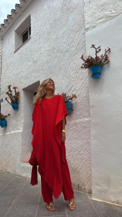 ABIEL rojo, mono largo