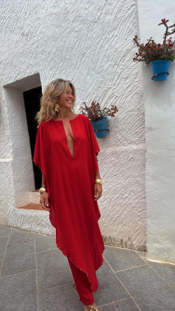 ABIEL rojo, mono largo