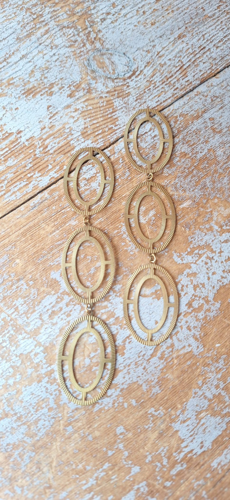 SIMOS dorado, pendientes