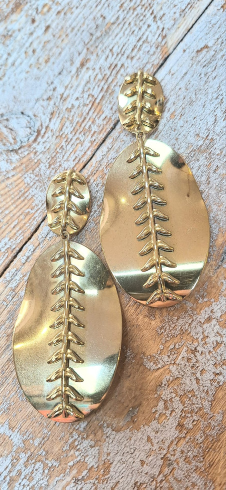 QUETI  dorado, pendientes