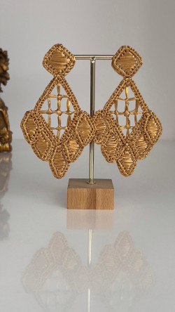 TODELO dorados, pendientes