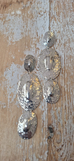 CHARMIN plata, pendientes