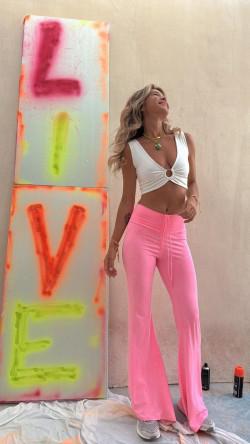 LONGAN blanco roto, crop top