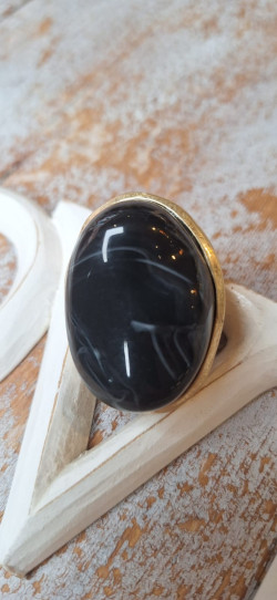 OPI negro, anillo elástico