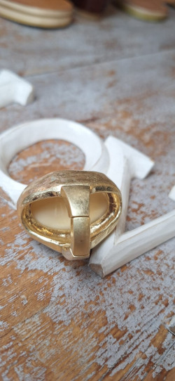 OPI blanco, anillo elástico