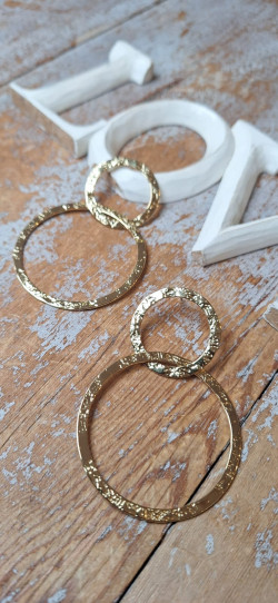 CAROL dorado, pendientes