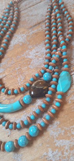 BLUR turquesa, collar