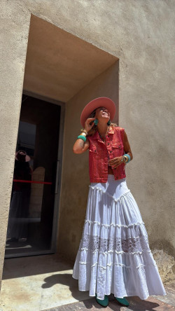 TIOMAN fucsia/dorado, chaleco