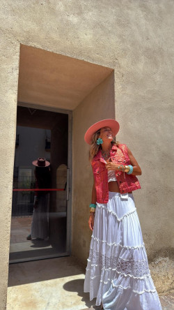 TIOMAN fucsia/dorado, chaleco