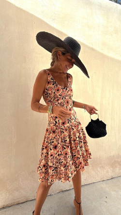 ESADE beige, vestido corto