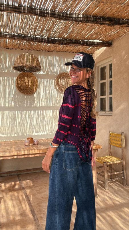 CRIS morado/fucsia, top