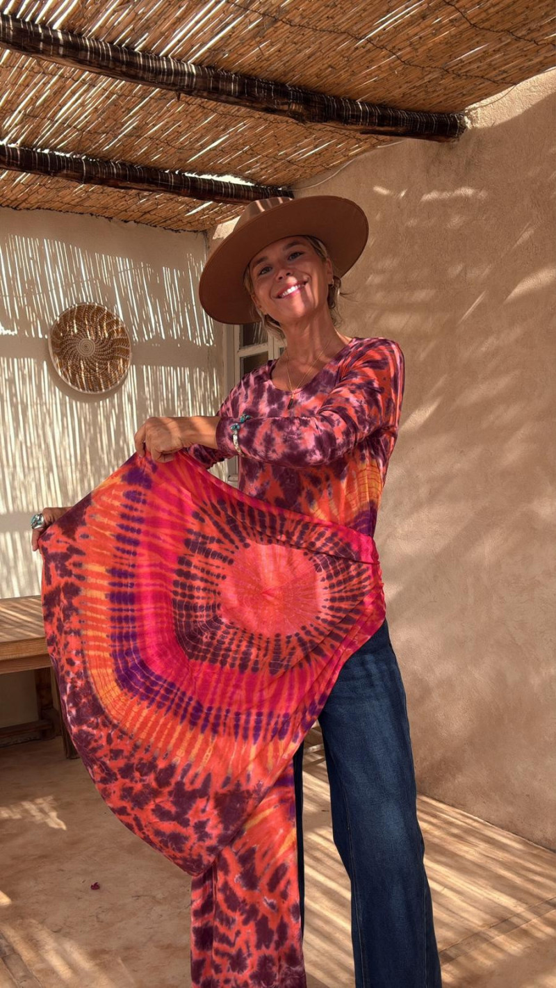 ROMA burdeos/naranja, top