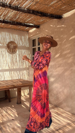 ROMA burdeos/naranja, top