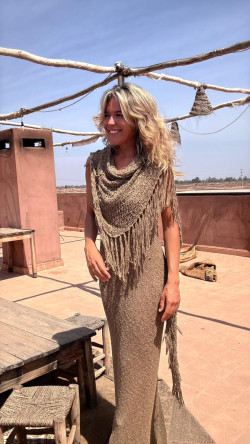 MARIAS taupe, pañoleta