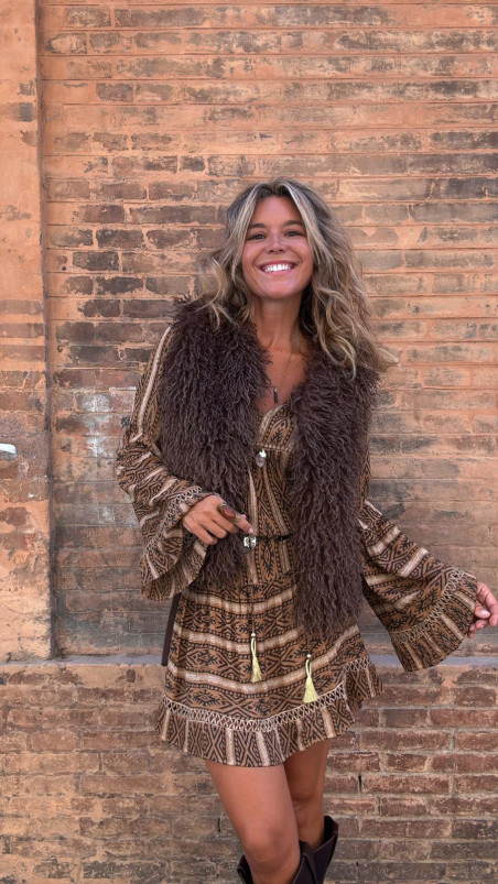 MURIEL marron, chaleco