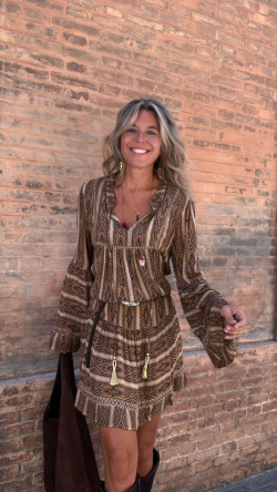 ALICIA camel, vestido corto