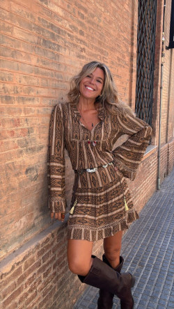 ALICIA camel, vestido corto