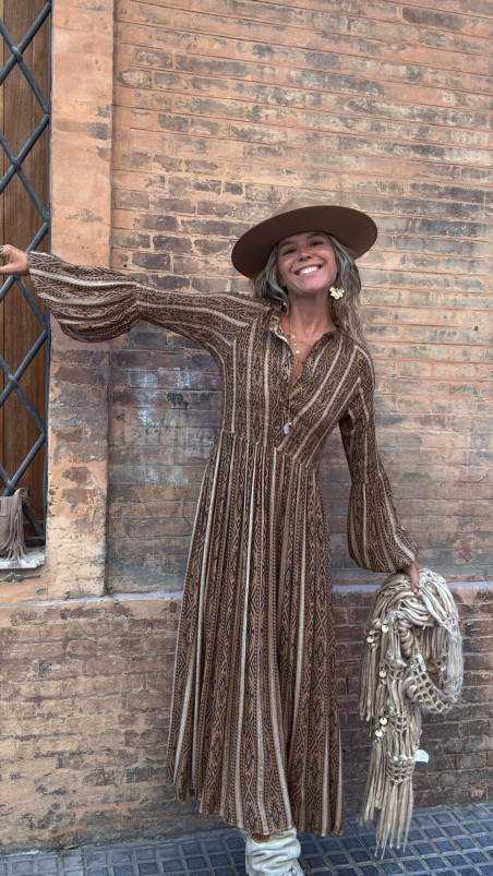 DESIRE camel, vestido largo