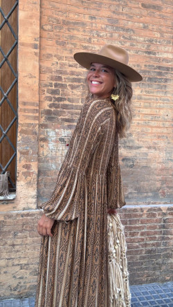 DESIRE camel, vestido largo