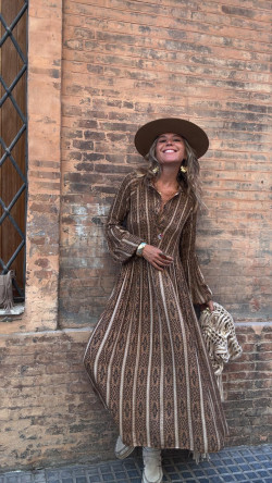 DESIRE camel, vestido largo