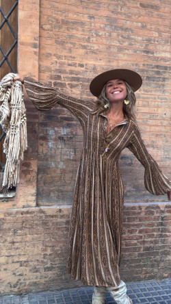 DESIRE camel, vestido largo