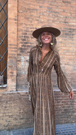 DESIRE camel, vestido largo