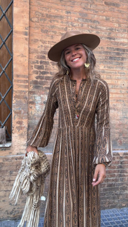 DESIRE camel, vestido largo