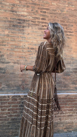 DANIELA camel, vestido largo