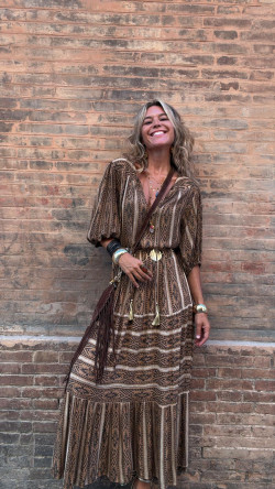 DANIELA camel, vestido largo