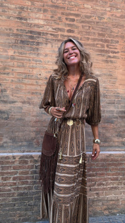 DANIELA camel, vestido largo