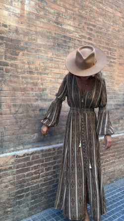 ALBA vestido largo, taupe