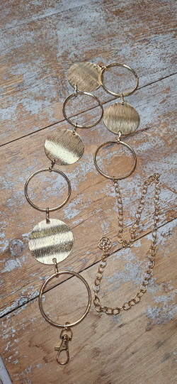 LUTER cinturón dorado